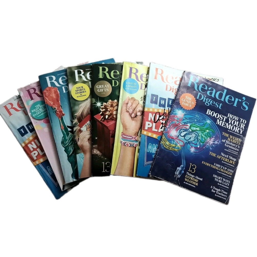 Reader's Digest Magazine Lot of 7 2023 Bundle  Various Topics Gently Used
